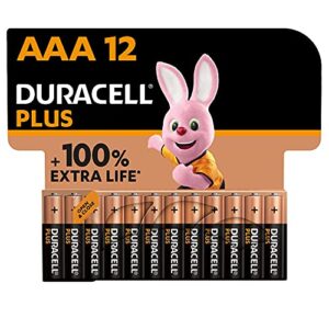 Duracell Plus AAA Alkaline Batteries [Pack of 12]