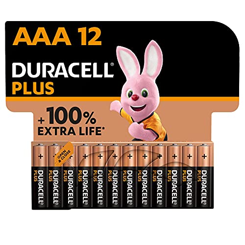 Duracell Plus AAA Alkaline Batteries [Pack of 12]
