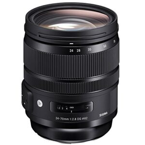 Sigma 576954 24-70mm F2.8 DG OS HSM Lens (filter thread 82 mm) for Canon lens bayonet black