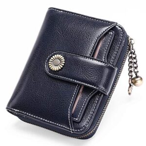 SENDEFN Purses for Women Genuine Leather Small Bifold Compact Womens Wallet with RFID Protectio