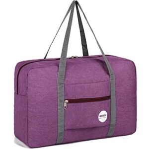 Cabin Bag 45x36x20 for Easyjet Airlines Underseat Travel Bag Holdall Bag Carry on Hand Luggage Weekend Bag for Women (Denim Purple 25L)