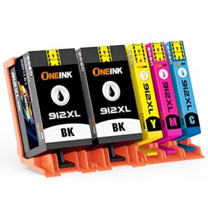 5-Pack 912XL Ink Cartridges Multipack Compatible with HP 912 XL Ink Cartridge for officejet pro 8024 8022 8020 officejet 8010 8012 8014 8015 8017 Printer