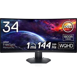 Dell S3422DWG 34 inch WQHD (3440x1440) 21:9 1800R Curved Gaming Monitor