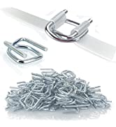 Heavy Duty Pallet Strapping Tools Kit, 19mm Composite Polyester Cord Strapping, 1000kg Break Stre...