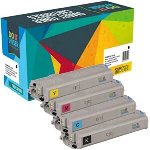 Do it wiser Compatible Toner Cartridge Replacement for Oki C532dn C542dn MC563dn MC573dn (4-Pack)