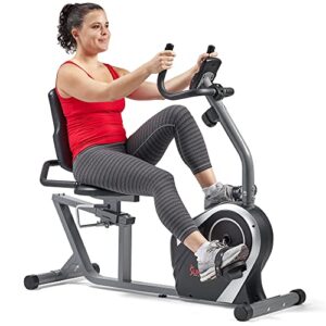 Sunny Health & Fitness Magnetic Recumbent Bike Exercise Bike
