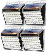 Amzxart Superhelle Solarleuchten, 40 LED-Solar-Bewegungslichter, wasserdichte Solar-Wandleuchten ...