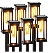 Solar Candy Cane Lights, Amzxart Solar Christmas Decorations Lights Outdoor 8 Modes Set of 12 Sta...