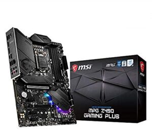 MSI MPG Z490 GAMING PLUS Motherboard ATX - Supports Intel Core 10th Gen Processors