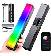 NEEWER SL90 RGB Video Light, 12W 4300mAh Rechargeable Battery Full Color 18 Light Effects, 2500~1...