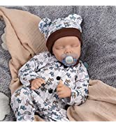JIZHI Lifelike Reborn Baby Dolls - 20-Inch Sweet Smile Realistic-Newborn Baby Dolls Sleeping Baby...