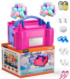UK SELLER - Heavy Duty Electric Balloon Pump - Portable Air Blower Dual Nozzle Balloon Inflator Blower Pump for Party