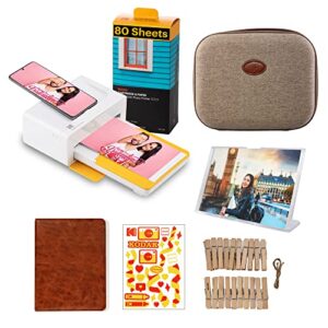 KODAK Dock Plus 4x6 Instant Photo Printer Accessory Gift Bundle – Bluetooth Portable Photo Printer Full Color Printing – Mobile App Compatible with iOS and Android – Convenient and Practical