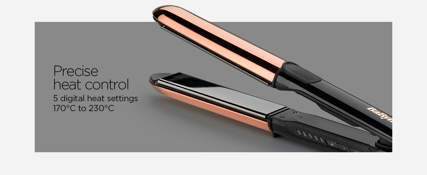 5 digital heat settings