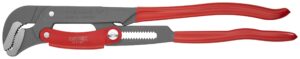 Knipex Pipe Wrench S-Type with fast adjustment grey powder-coated