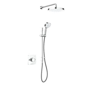 Mira Showers 1.1967.006 Evoco Dual Outlet Thermostatic Mixer Shower with Bathfill Featuring HydroGlo Technology