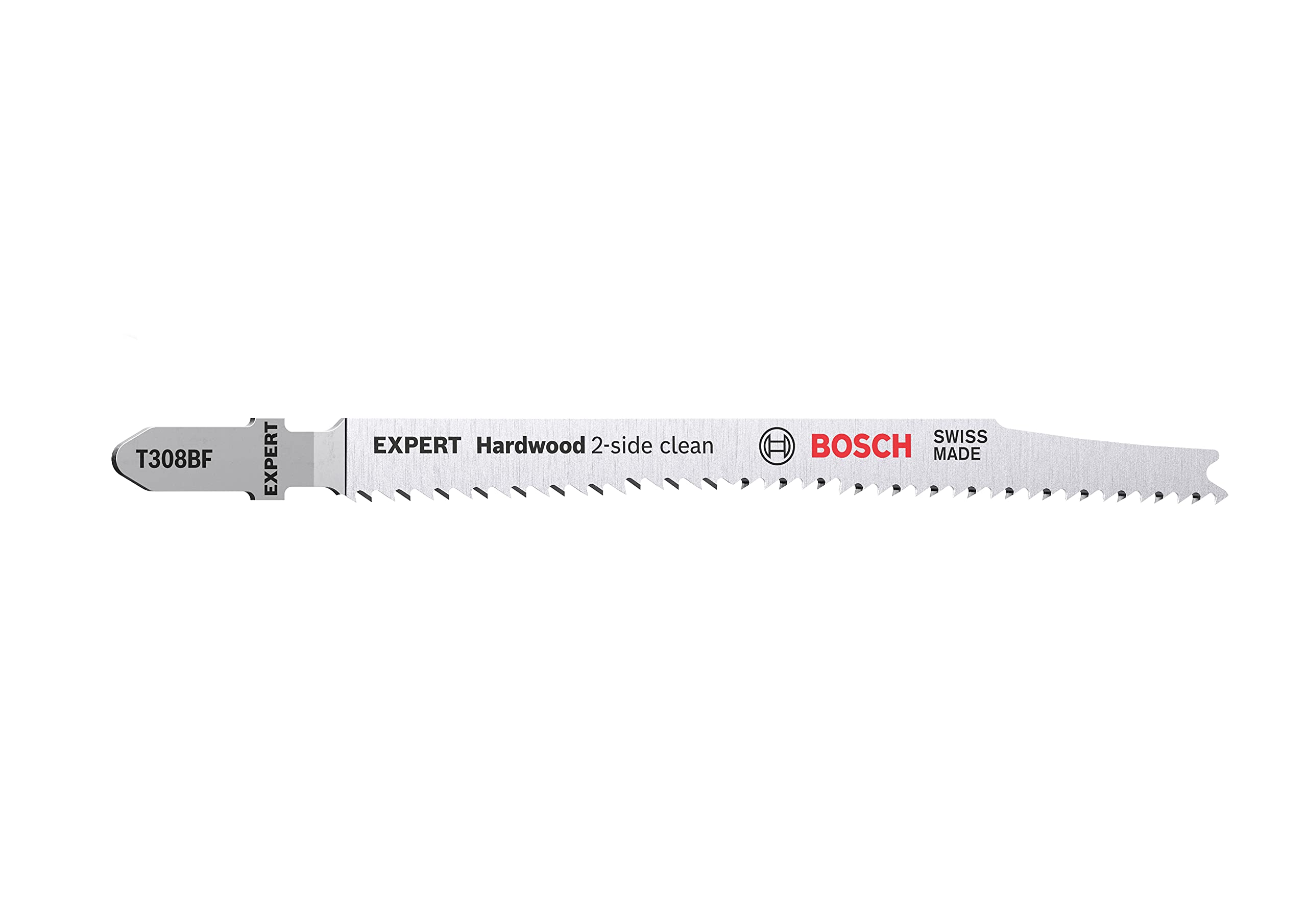 Bosch Professional 100x Expert ‘Hardwood 2-Side Clean’ T 308 BF Jigsaw Blade (for Plastic coated boards