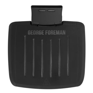 George Foreman 28300 Immersa Individual Electric Grill - Removable Control Panel To Allow Grill Machine To Be Fully Washable And Dishwasher Safe