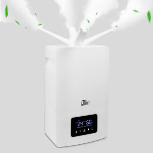 Humidifier 13L Ultrasonic Cool Mist Air Humidifier Touch Screen 12H Timing Function Anti-drying Sleep Mode for Home Living Room School Shopping Mall Office