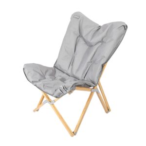 HOMECALL Folding Garden Chair bamboo tube Cationic polyester with cushio