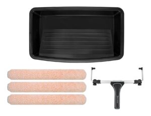 ROLLINGDOG 5PC Upgraded 18 Inch Paint Roller Tray Set -18" Paint Roller Frame