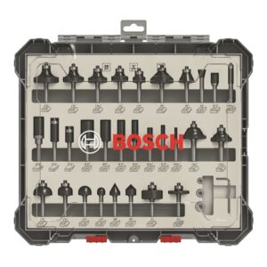 Bosch Professional 30 pcs. Mixed Router Bit Set (for Wood