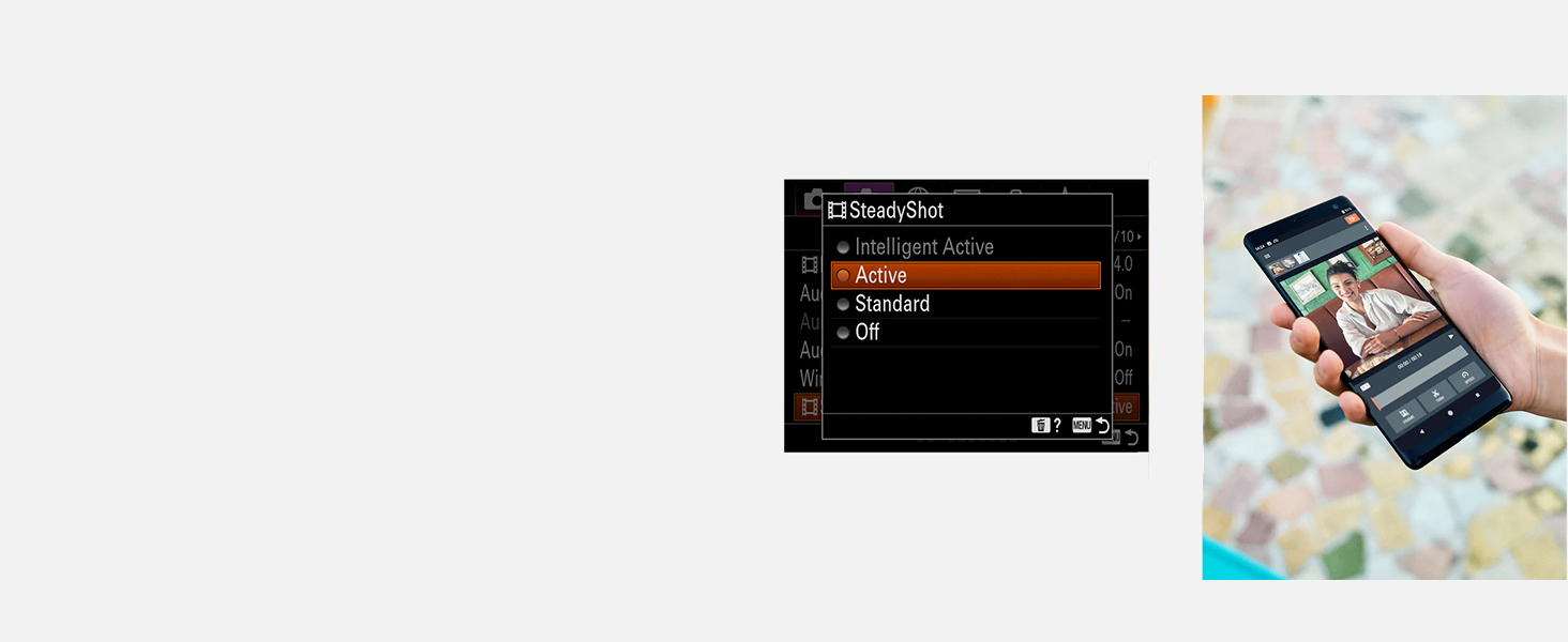 Enhanced image stabilisation during 4K movie recording