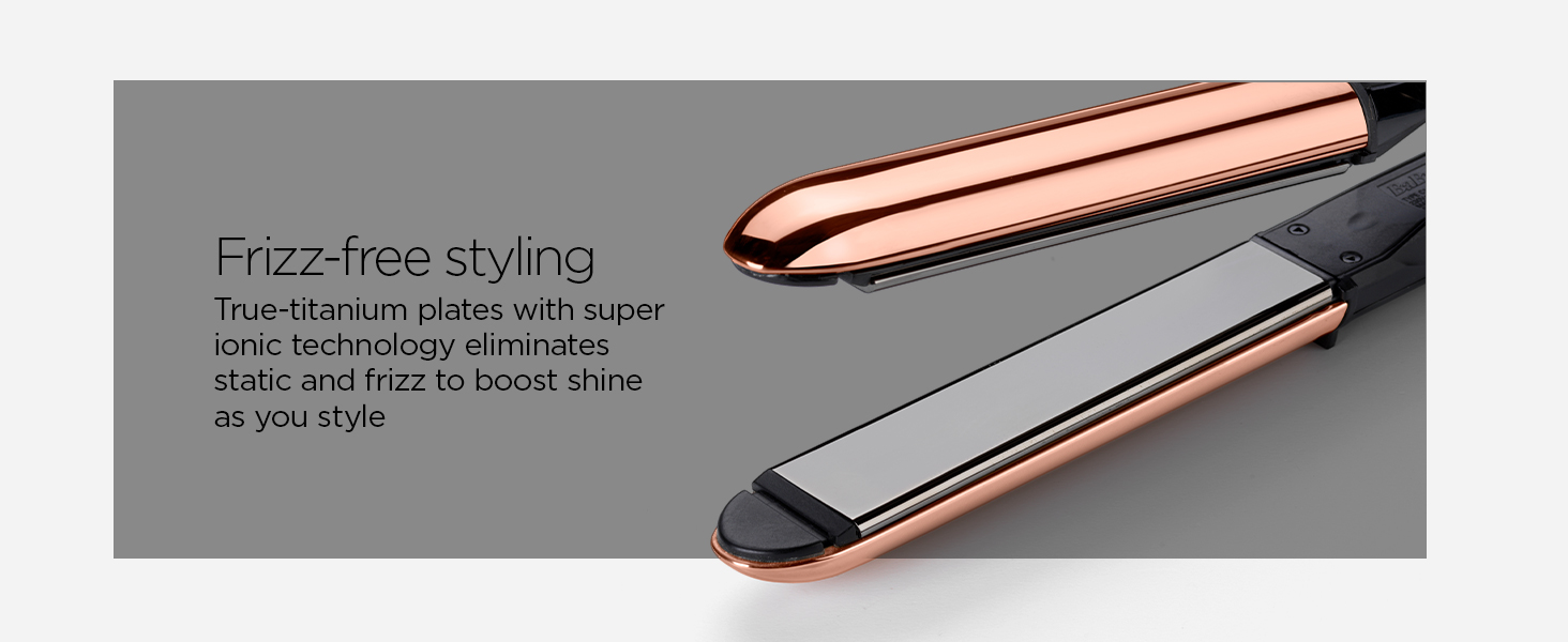 true titanium plates and ionic frizz free smooth
