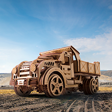 big rig toy truck, realistic semi truck, wooden car toys, 3d puzzle, wooden toys, wooden puzzle