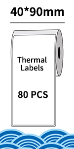 40*90mm Labels