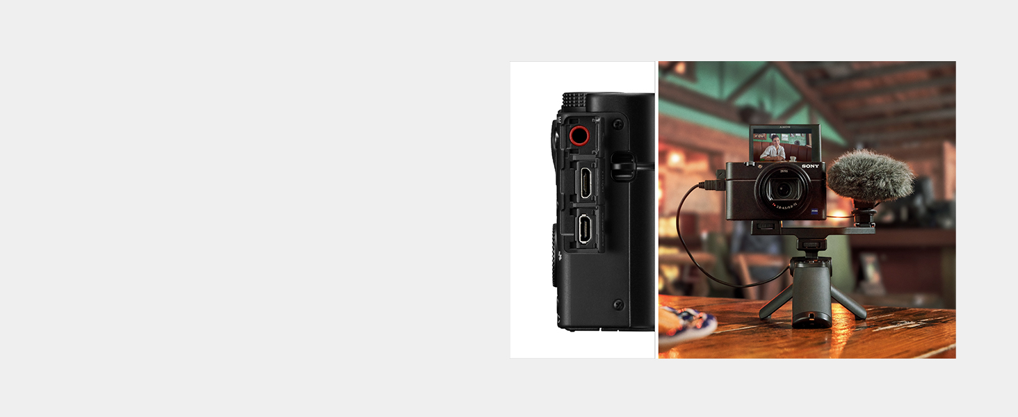 External mic input, for higher-quality sound