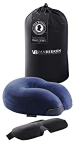 Van Beeken A+ Comparison Chart Travel Pillow Images