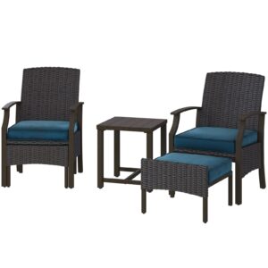 Grand patio Rattan Garden Furniture Set 5 Pieces