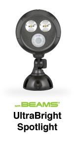 mr beams, mb390, ultrabright led spotlight, wireless outdoor spotlight