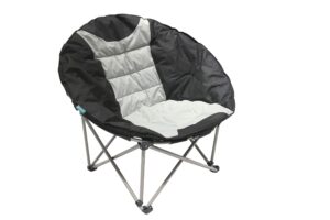 Homecall 30054 XXL Camping folding moonchair 600D polyester black creamy-white