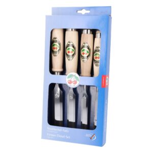 Kirschen 1181000 Firmer Chisel Set with Horn Beam Handle