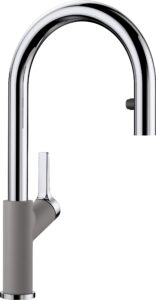 Blanco 521360 Carena-S Vario - alumetalik/Chrome Kitchen Sink tap with a Pull-Out spout Vario-alumetalik/chrome-521360