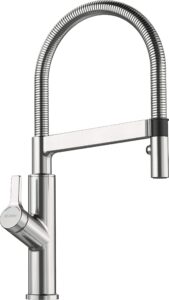 Blanco 522405 Solenta-S UltraResist - Steel Kitchen Sink tap with a Pull-Out spout UltraResist-steel-522405