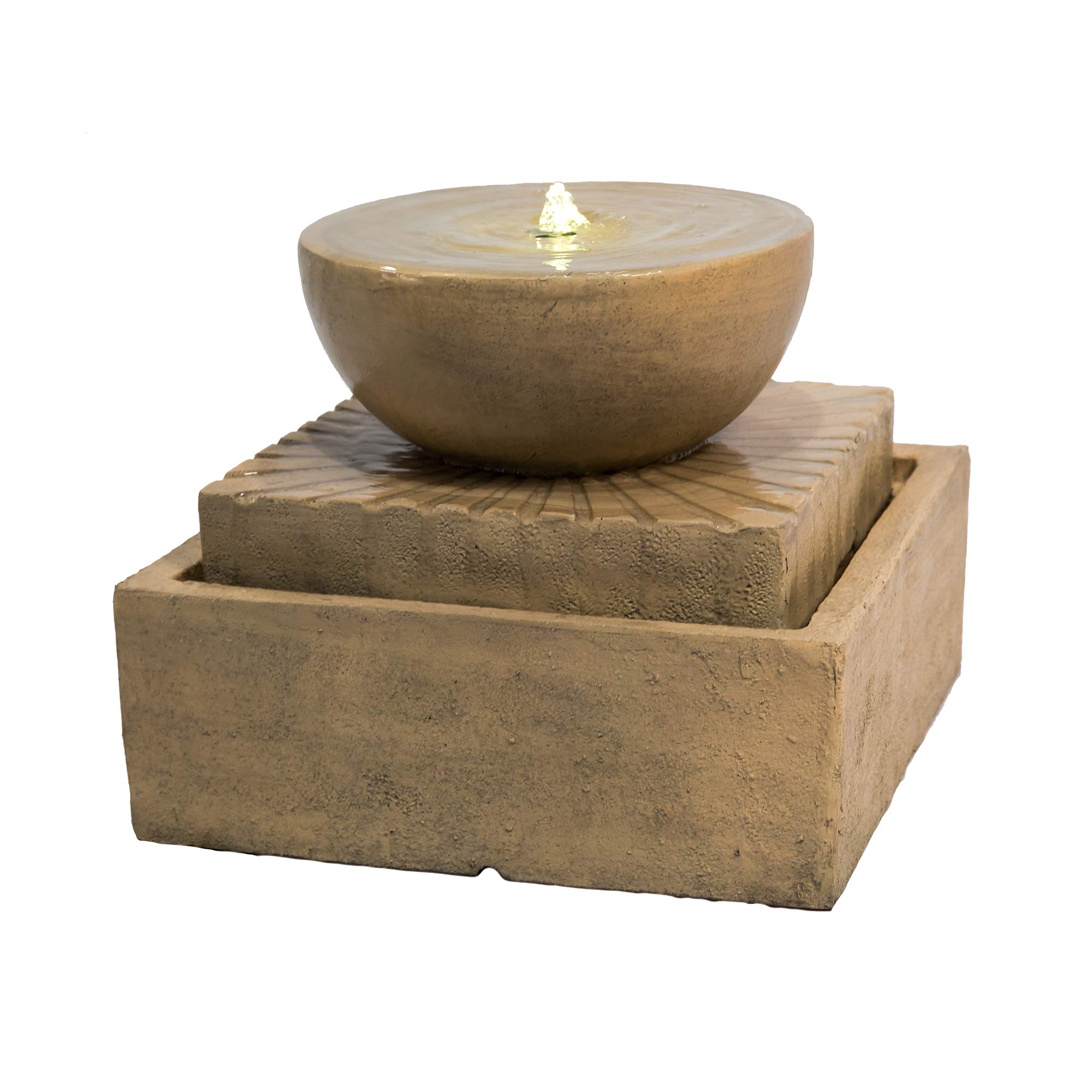 Teamson Home Garden Water Feature with Lights