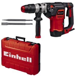 Einhell TE-RH 40 3F Rotary Hammer Drill Kit | SDS Max 3-in-1 Drill - Pneumatic Impact Drilling / Chiselling With and Without Lock | 1050W