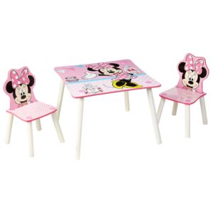 Disney Minnie Mouse Kids Table and 2 Chair Set by HelloHome