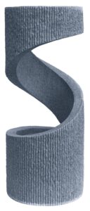 Ivyline Outdoor Spiral Water Feature in Light Grey - UV Stable