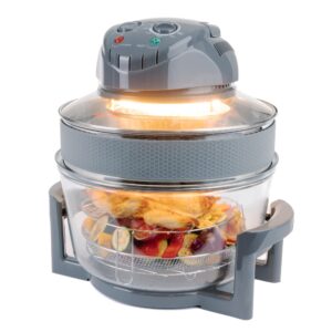 LIVIVO 17L Halogen Oven Cooker with Self-Cleaning 1400W Element and Easy Analogue Controls