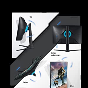 Ergonomic Stand Height Adjust Swivel Tilt