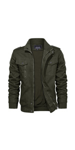 black jacket mens military style padded jacket fleece military jacket men’s winter fleeced