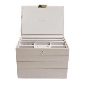Stackers Taupe Classic Medium Jewellery Box