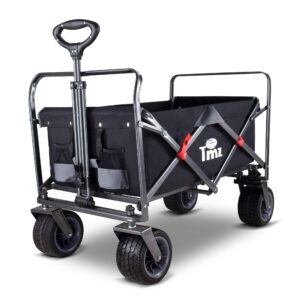 TMZ Folding Wagon Cart Collapsible Outdoor Utility Beach Wagon