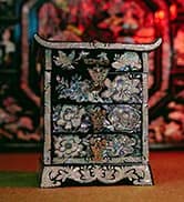 February Mountain Mother of Pearl Wooden Jewelry Organizer Box – Jewelry Storage Box for Women, F...