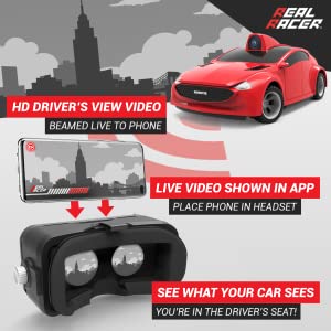 Real Racer FPV RC Car Fast remote control car app controlled Toy Boys aged 8+ enabled connected