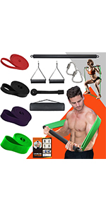 resistance bands bar